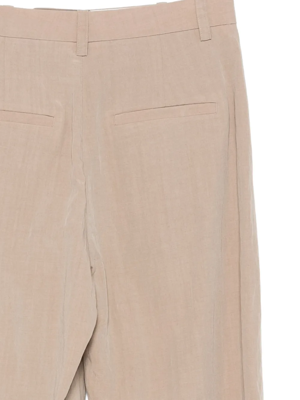 Vince pleated wide-leg trousers Beige