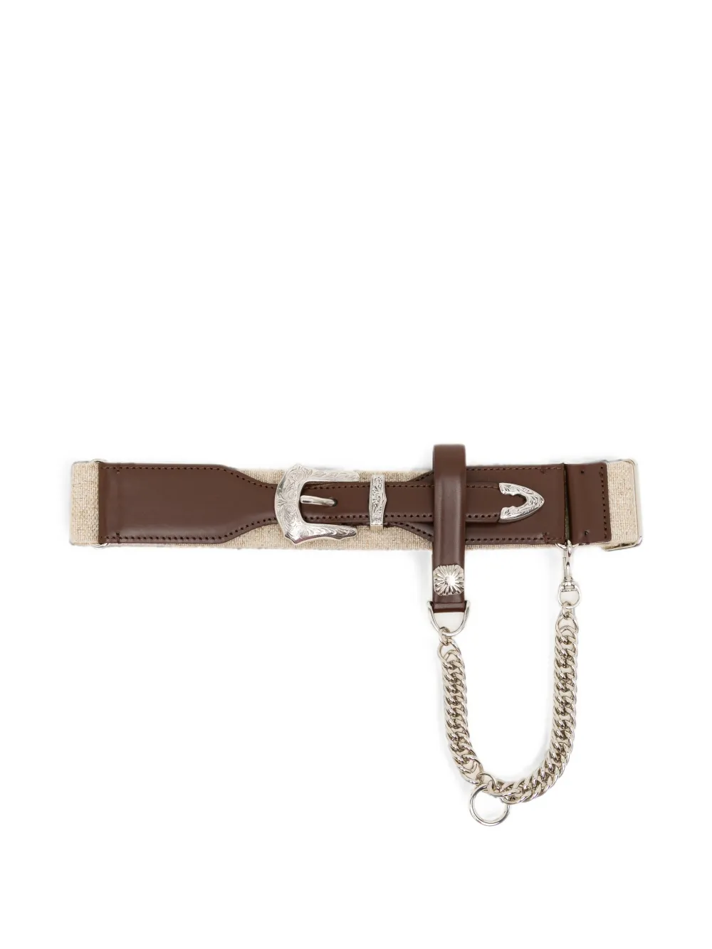 Toga leather chain belt