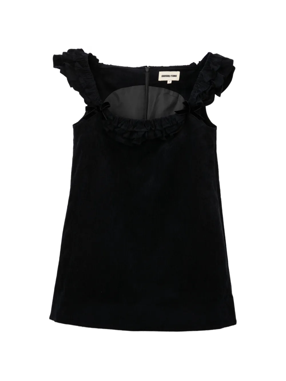 SHUSHU/TONG Abito a coste con ruches - Blu