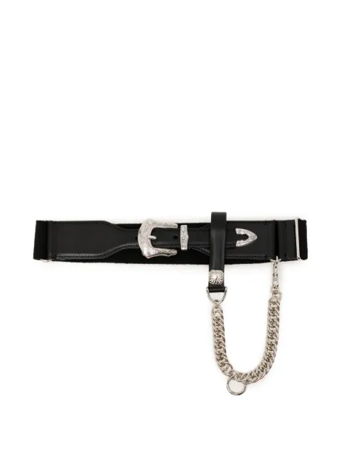 Toga leather chain belt
