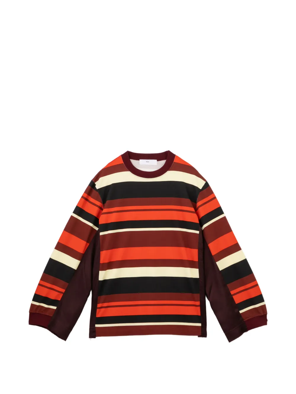 Toga horizontal-stripe long-sleeve T-shirt