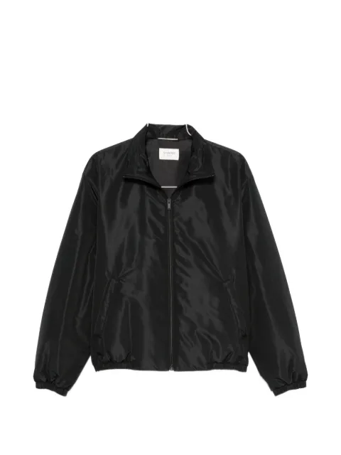 Saint Laurent logo-embroidered zip-up jacket