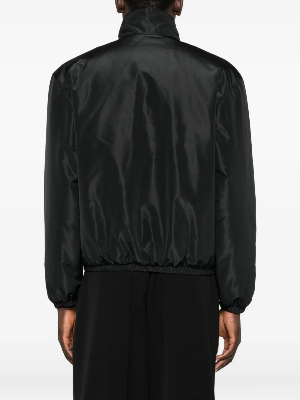 Saint Laurent Cassandre windjack van taffeta Zwart