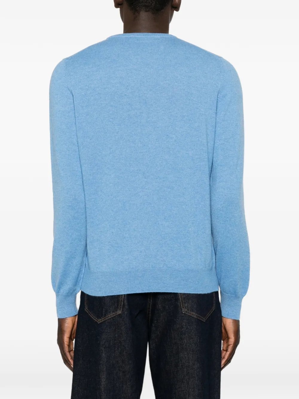 Fileria Crew-neck Long-sleeve Sweater In Blue