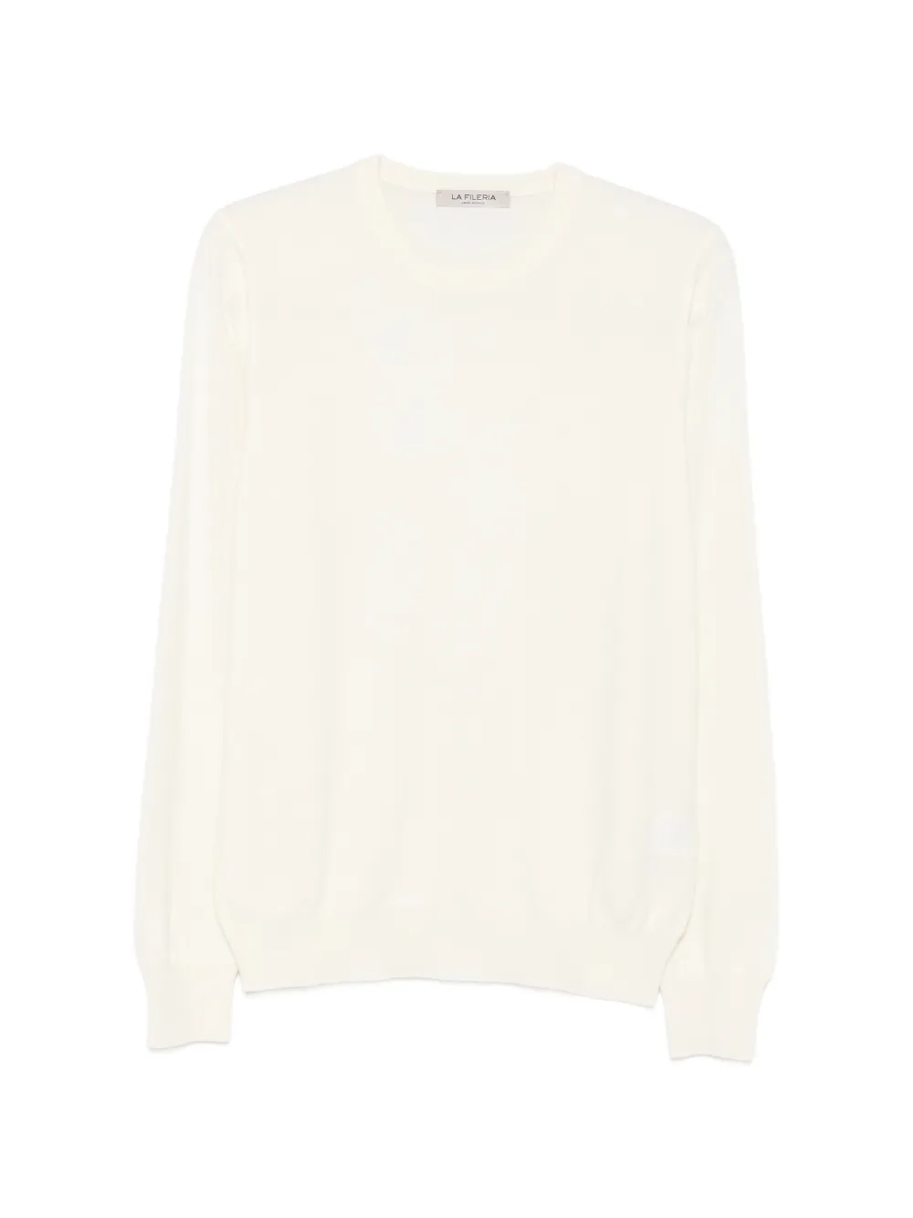 Fileria fine-knit long-sleeve knit - Weiß