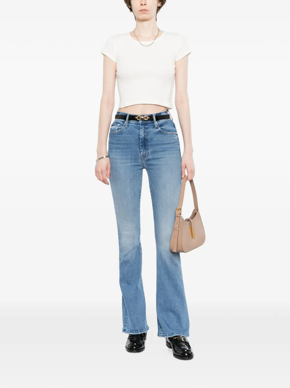 MOTHER Weekender Skimp jeans Blauw