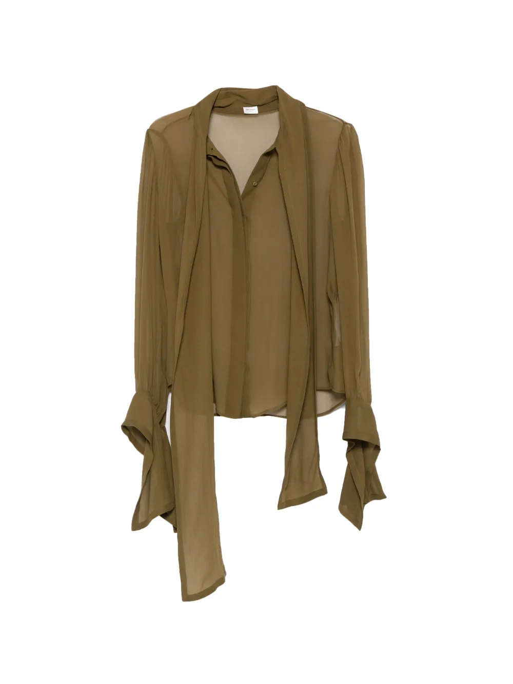 Saint Laurent long-sleeves blouse - Grün