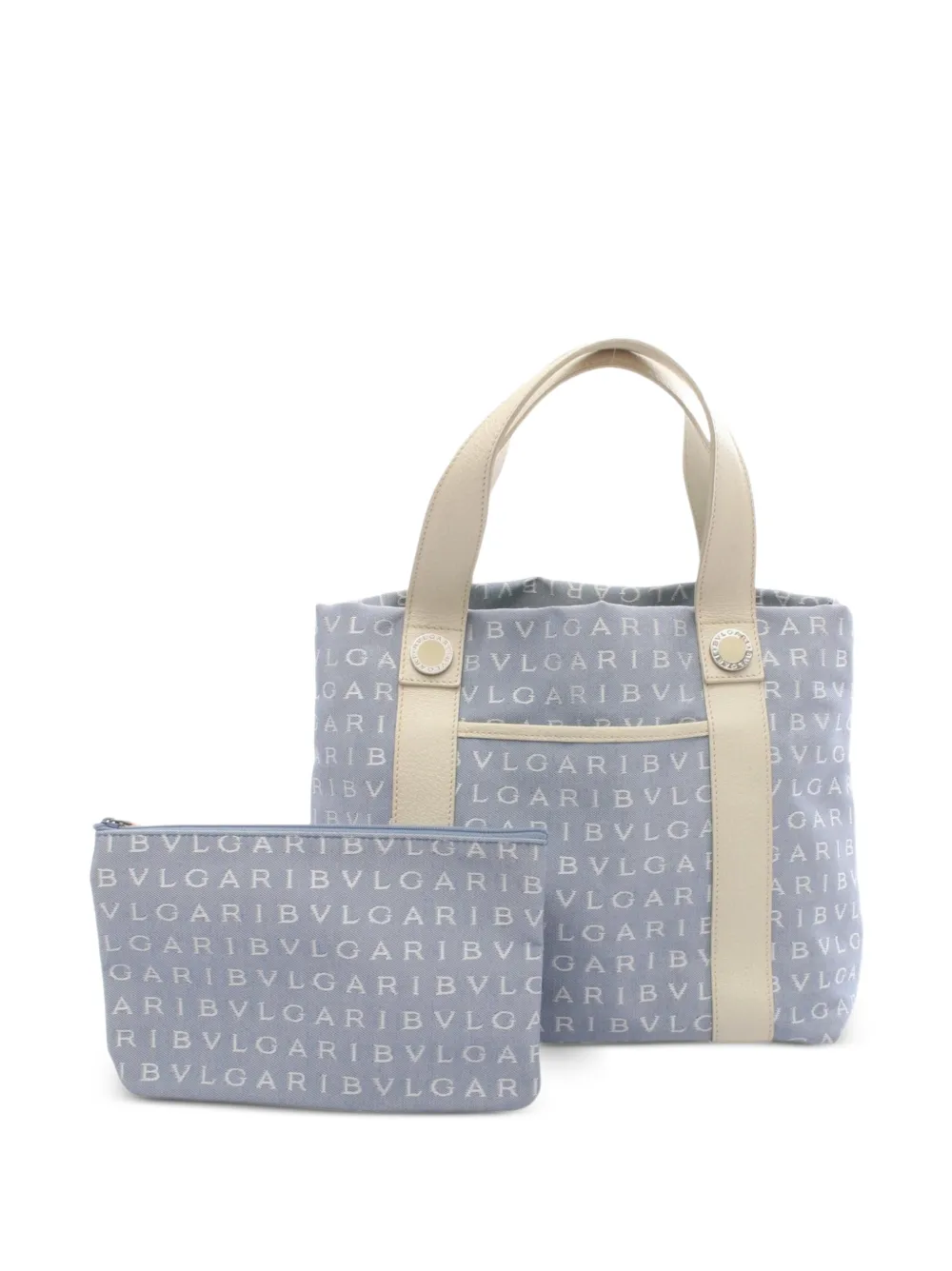 Bvlgari Pre-Owned 2000s Logomania tote bag - Blau