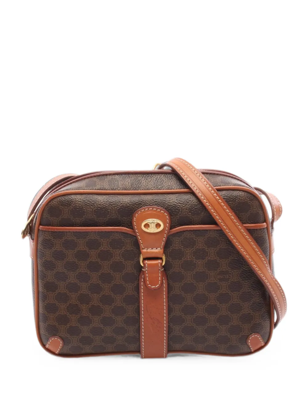 Celine Pre-Owned 2000s Macadam shoulder bag - Brown