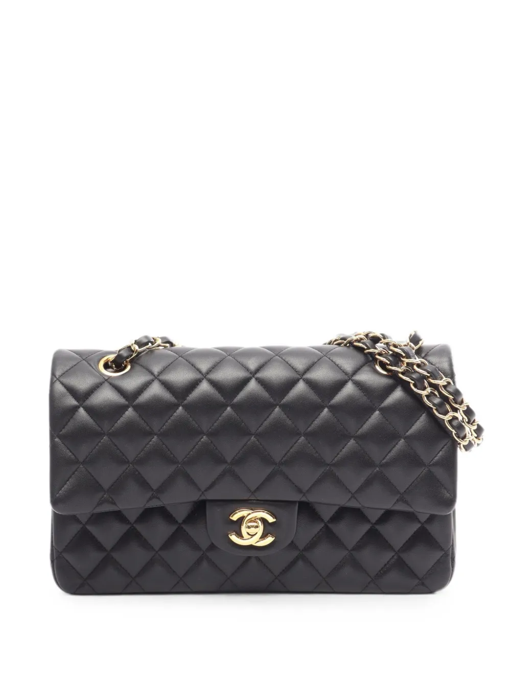 CHANEL Pre-Owned 2020-2021 Matelassé Double Flap shoulder bag - Black