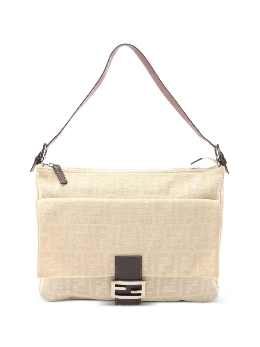 Fendi Pre-Owned 2000s Zucca Mamma Baguette shoulder bag - Neutrals