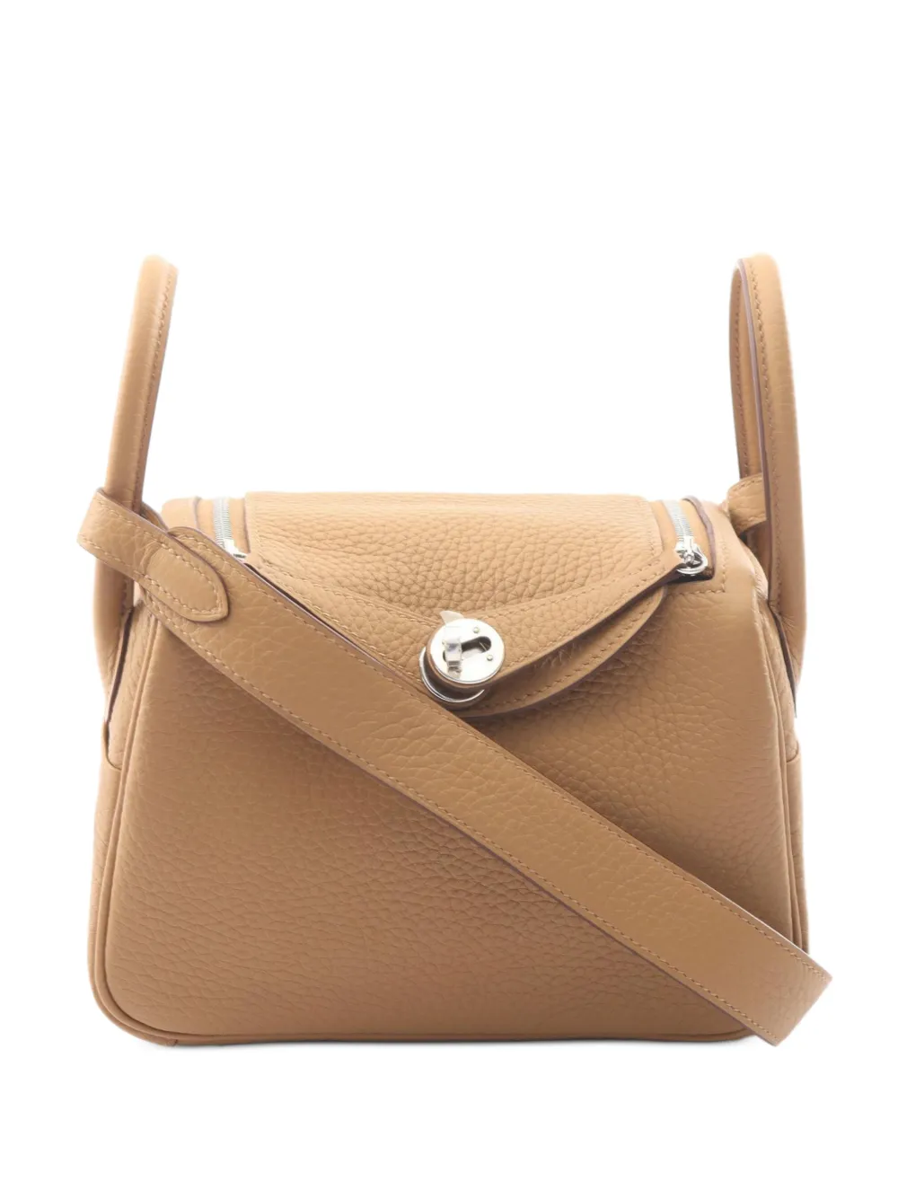 Hermès Pre-Owned 2020s mini Lindy shoulder bag - Nude