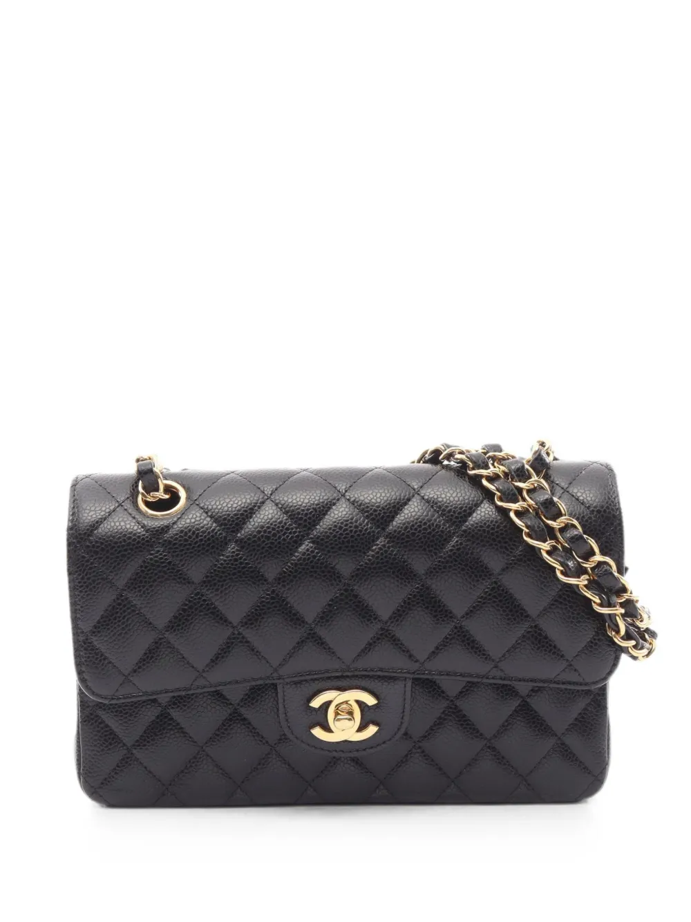 CHANEL Pre-Owned 2019 matelassé-Caviar shoulder bag - Black