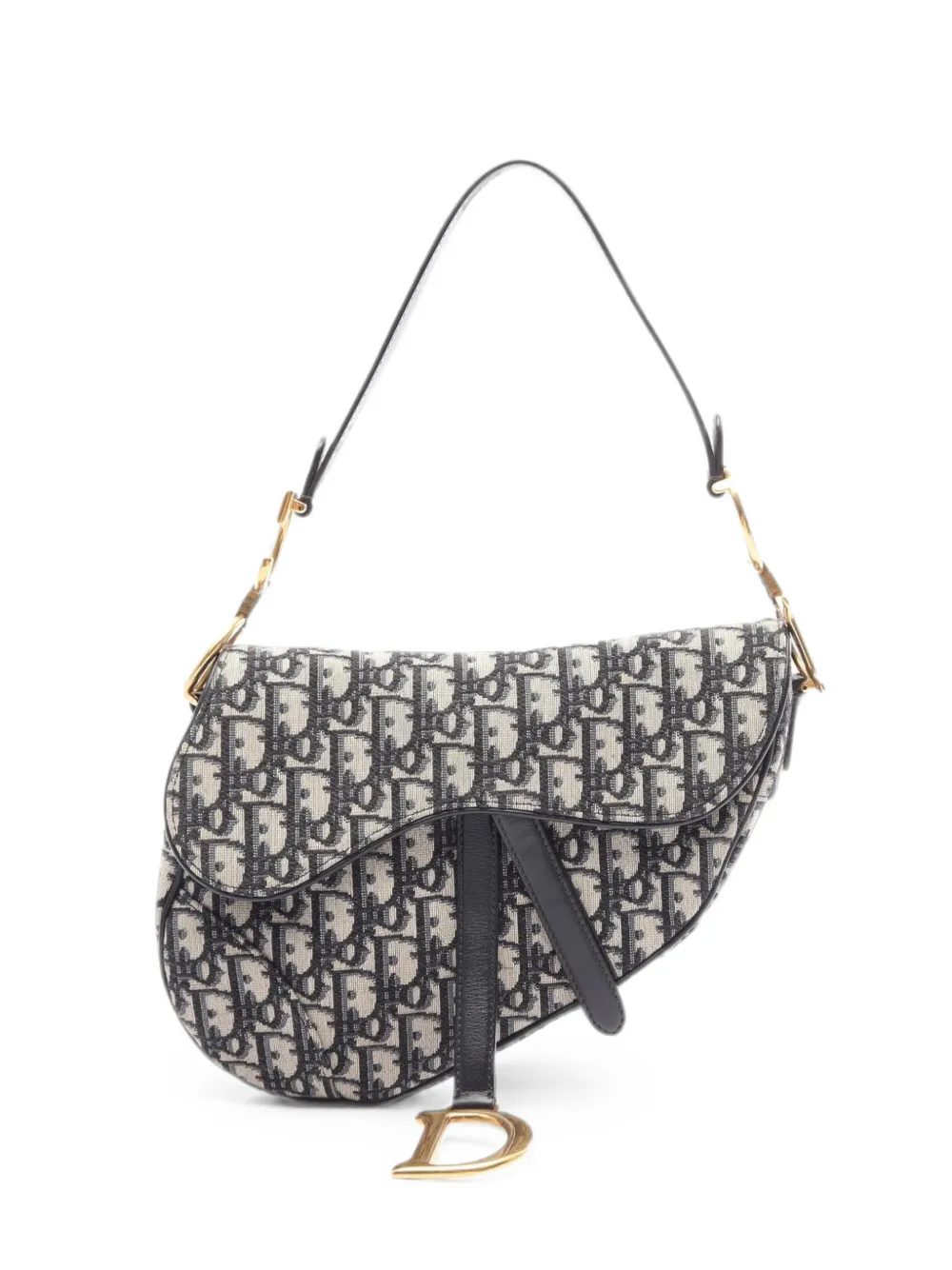 Christian Dior Pre-Owned 2010s Oblique Saddle jacquard tote bag - Toni neutri