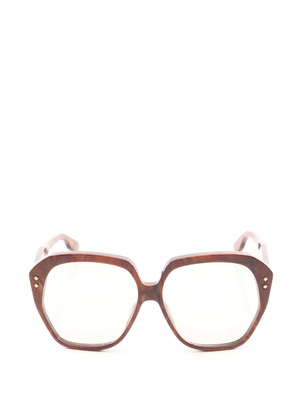 Gucci Pre-Owned 2020s square-frame sunglasses - Braun