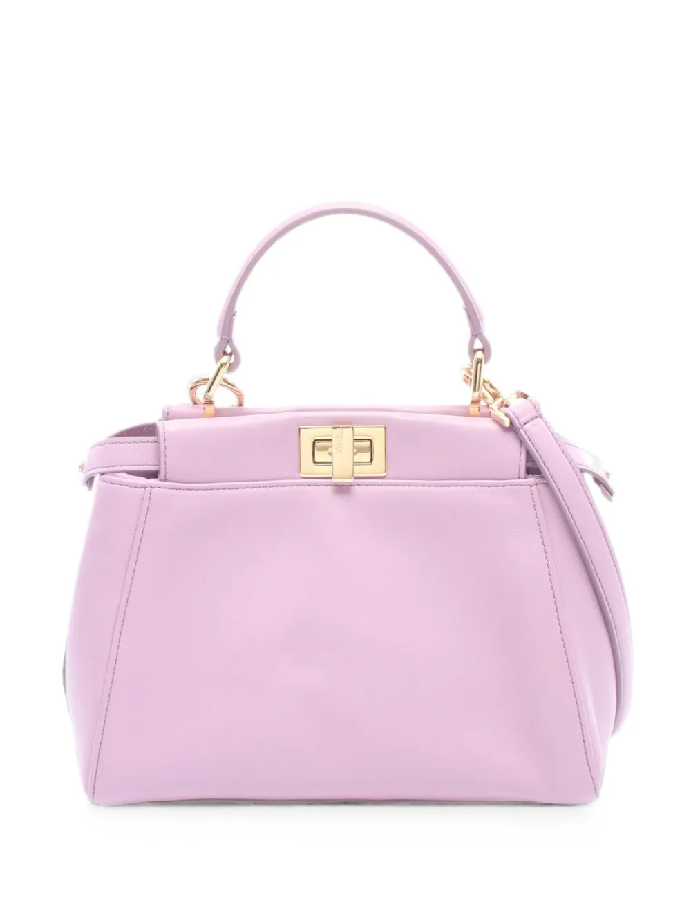 Fendi Pre-Owned 2010s Mini Peekaboo leather tote bag - Purple