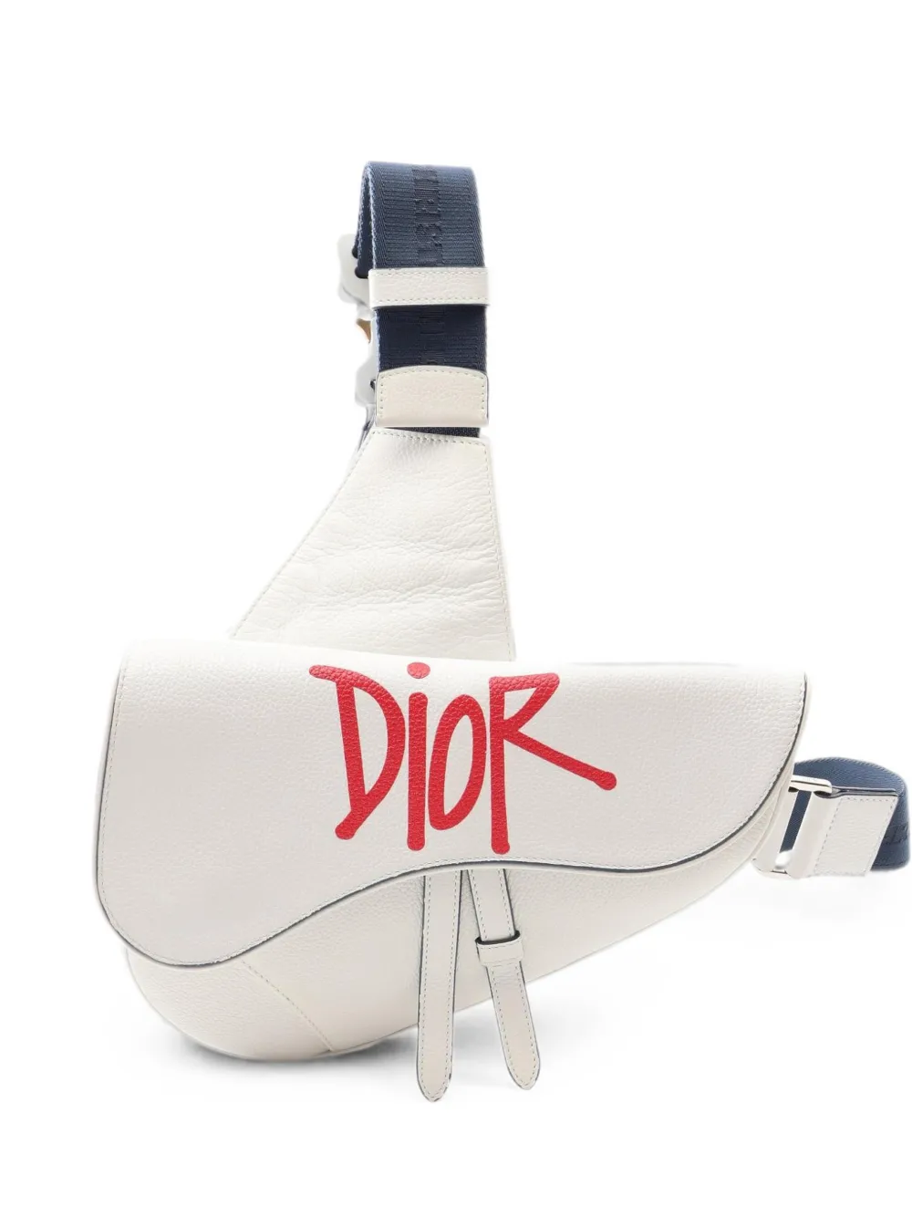 Christian Dior Pre-Owned Saddle cross body bag - White