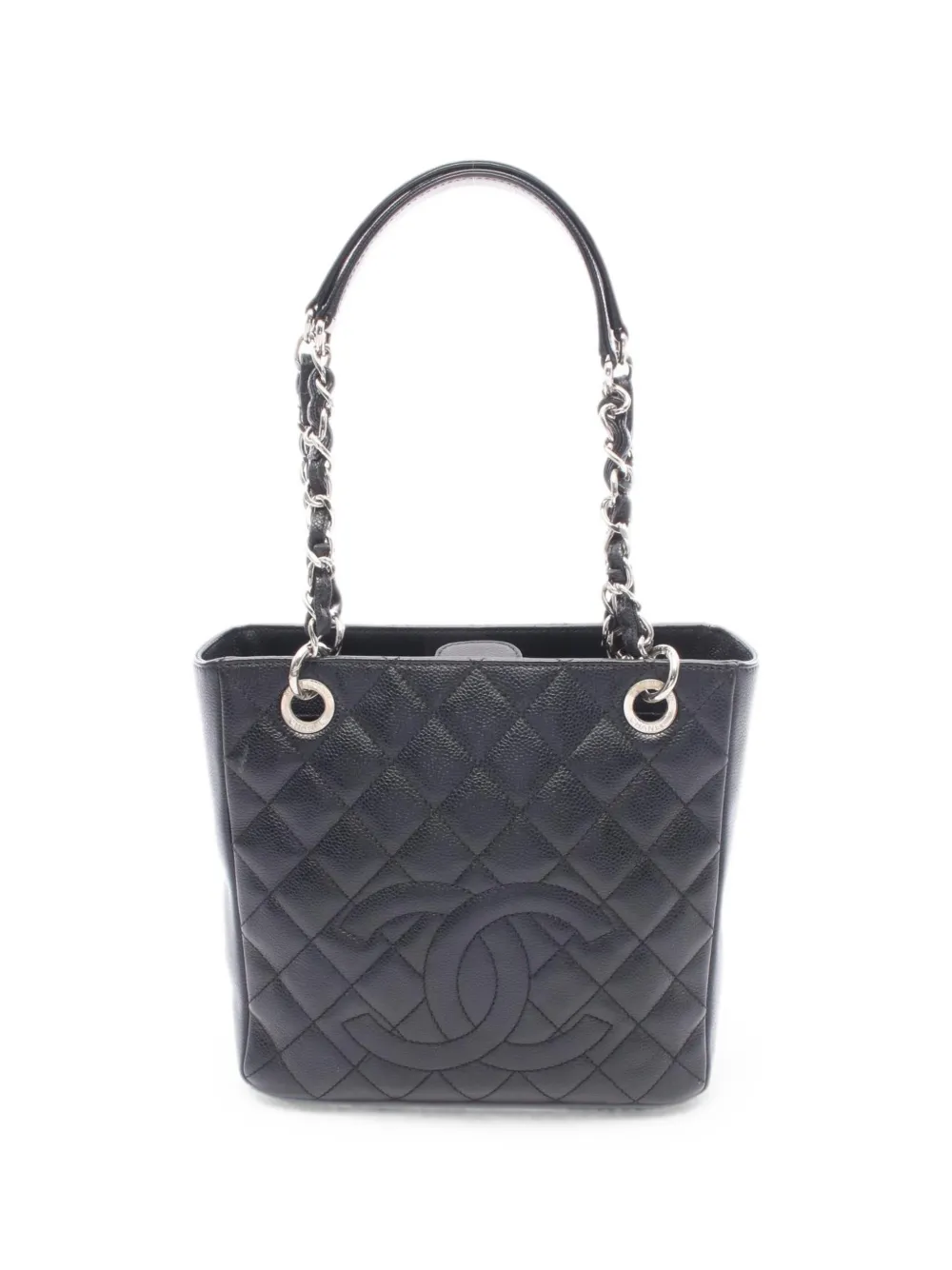 CHANEL Pre-Owned 2013-2014 Matelassé Caviar tote bag - Black