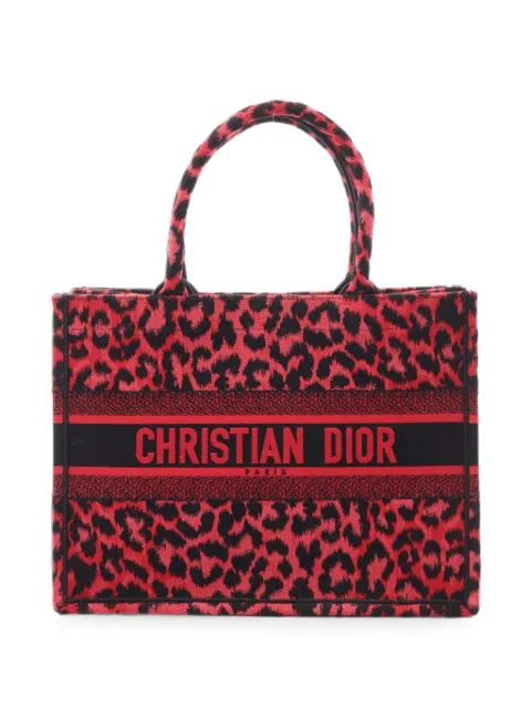 Christian Dior Pre-Owned 2010s medium Book leopard-print tote bag