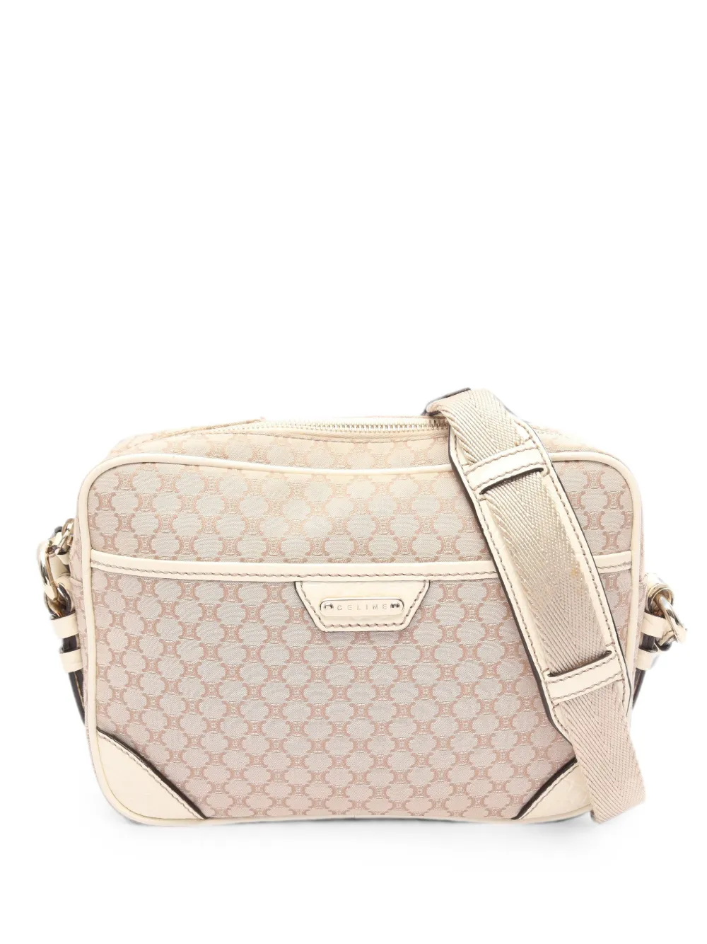 Celine Pre-Owned 2000s Macadam shoulder bag - Neutrals