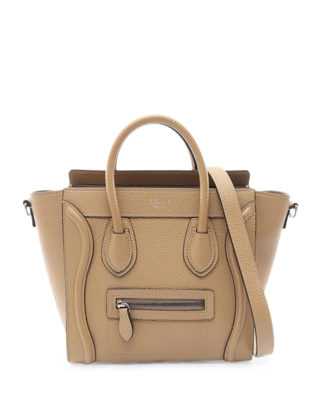 Celine Pre-Owned 2000s Luggage Nano shoulder bag - Toni neutri