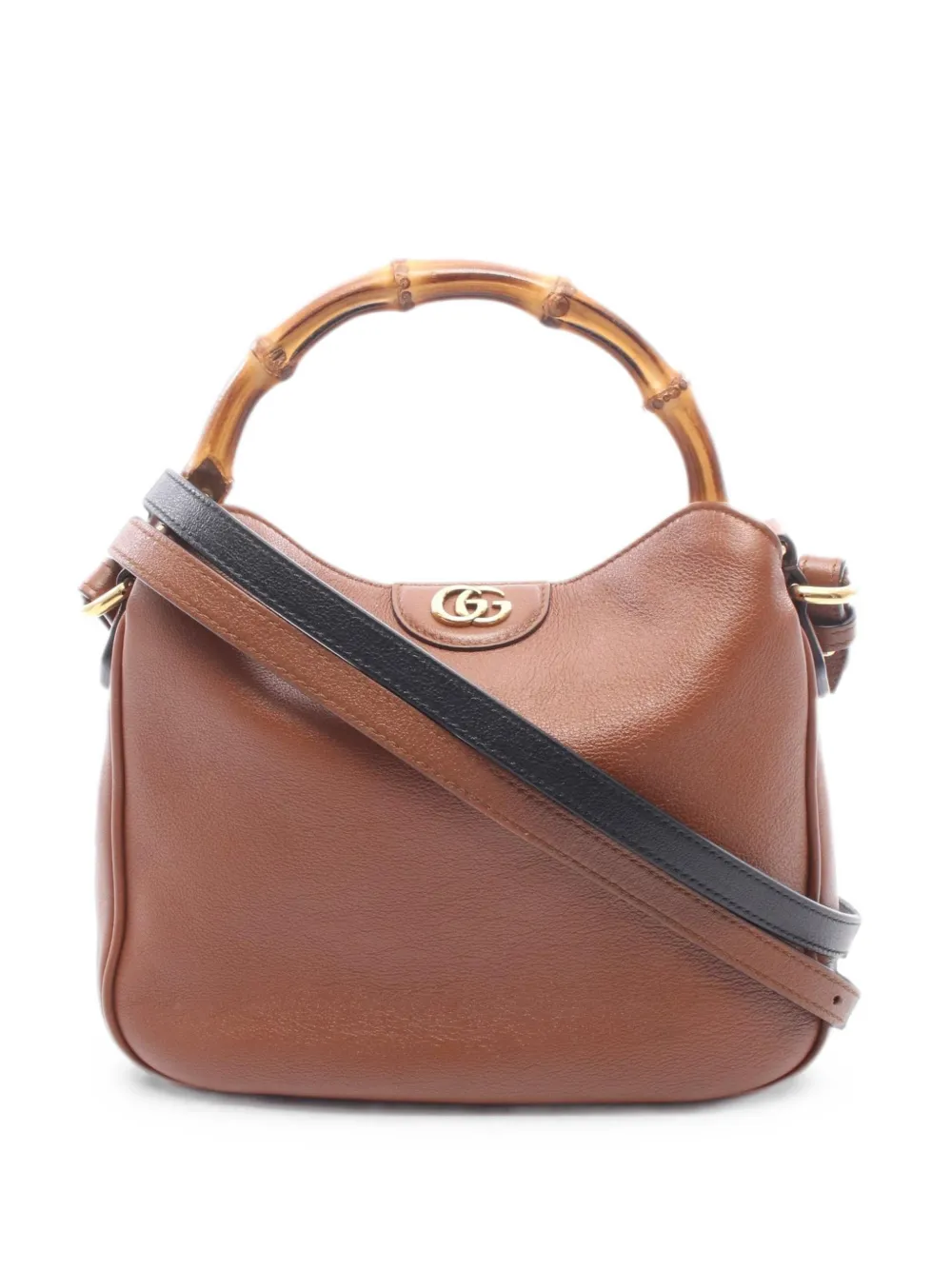 Pre-owned Gucci 2010s Small Bamboo Diana Handbag In Brown