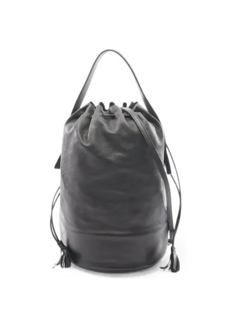 Jil Sander Pre-Owned 2000s drawstring fringe shoulder bag