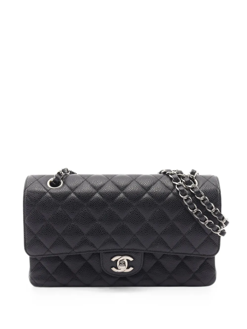 CHANEL Pre-Owned 2012-2013 matelassé Caviar shoulder bag - Black