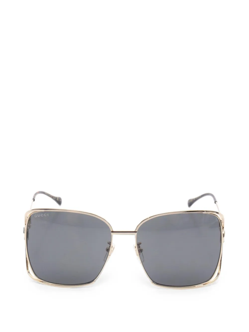 Gucci Pre-Owned 2020s Horsebit square sunglasses - Oro