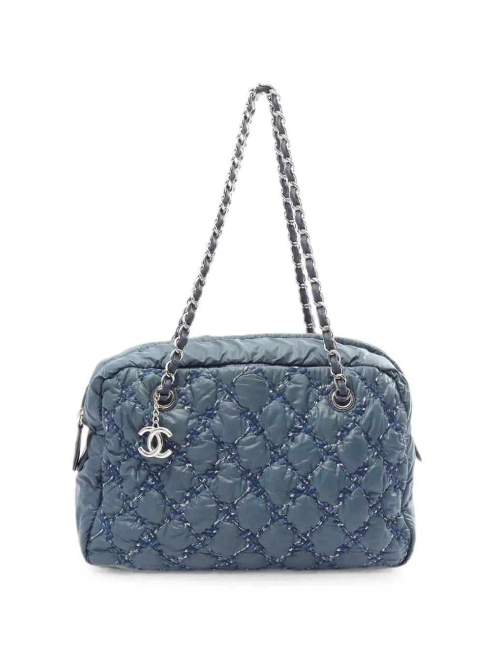 CHANEL Pre-Owned 2010-2011 Paris Byzantine chain shoulder bag - Blue