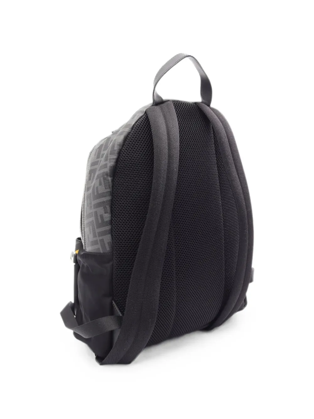 Fendi Pre-Owned 2010s Diagonal rugzak met FF-monogram Zwart