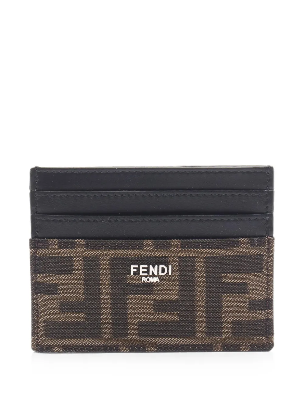 Fendi Pre-Owned 2020s Zucca card holder - Marrone