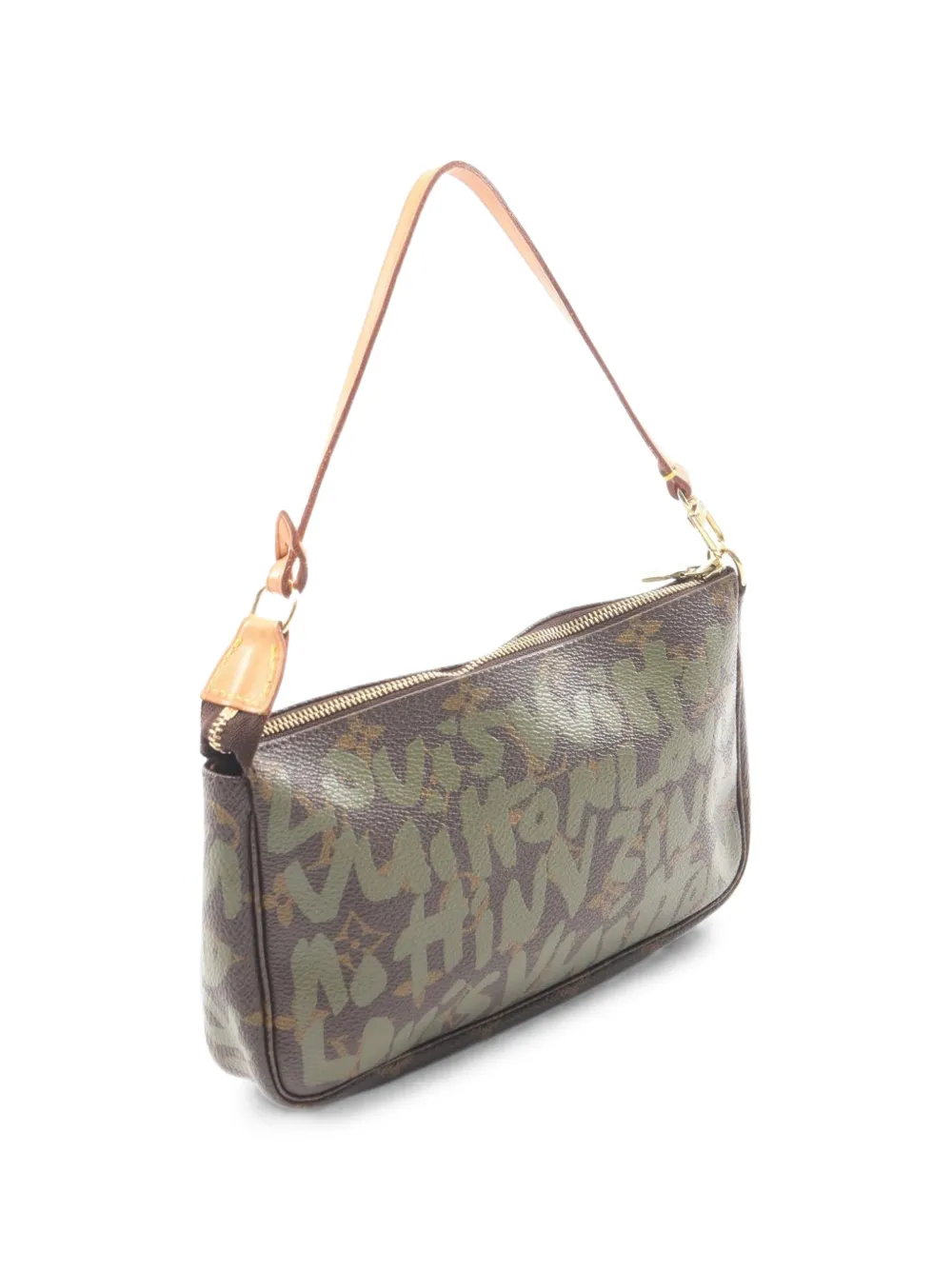 Louis Vuitton Pre-Owned 2001 Graffiti Monogram schoudertas Bruin