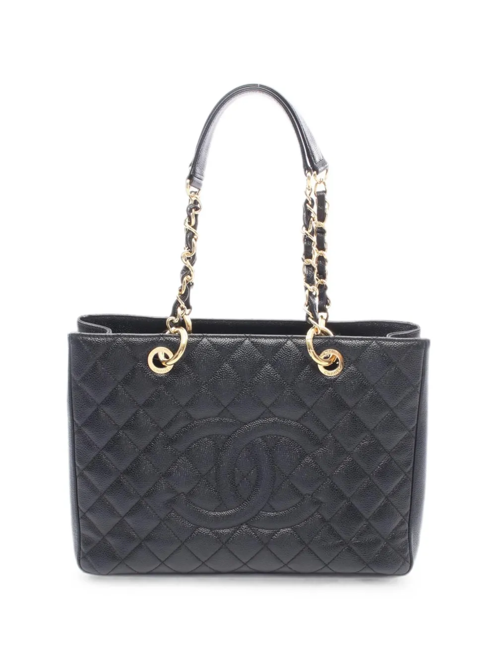 CHANEL Pre-Owned 2012-2013 Matelasse GST tote bag - Black