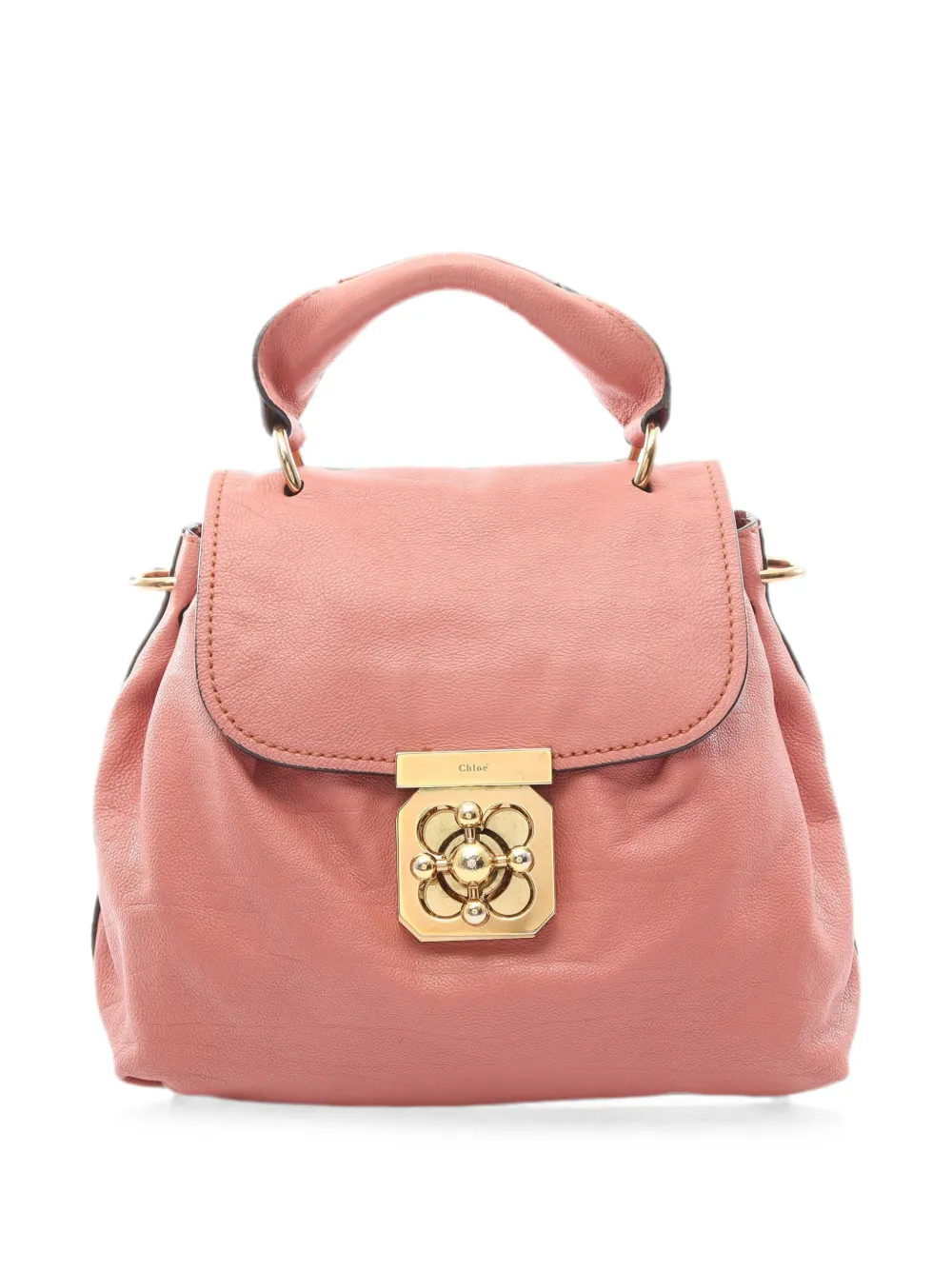 Pre-owned Chloé 2000s Elsie Leather Tote Bag In Pink