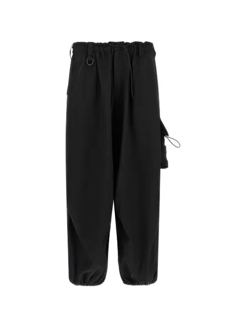 Y-3 logo-print drawstring cargo pants