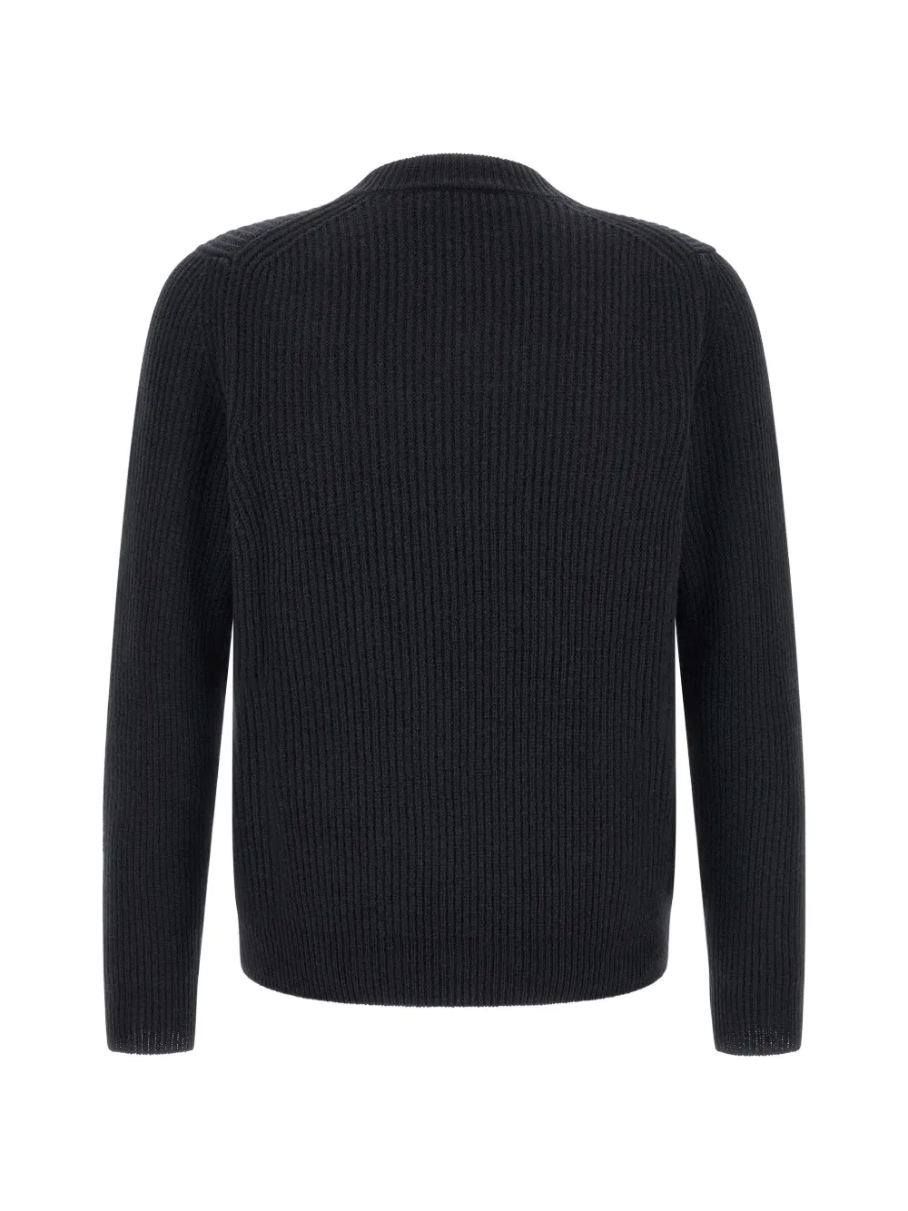 Zanone Ribgebreide trui van scheerwol Blauw