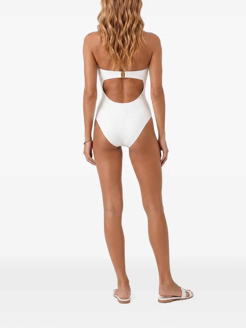 ZIMMERMANN Solstice badpak met ruches Wit