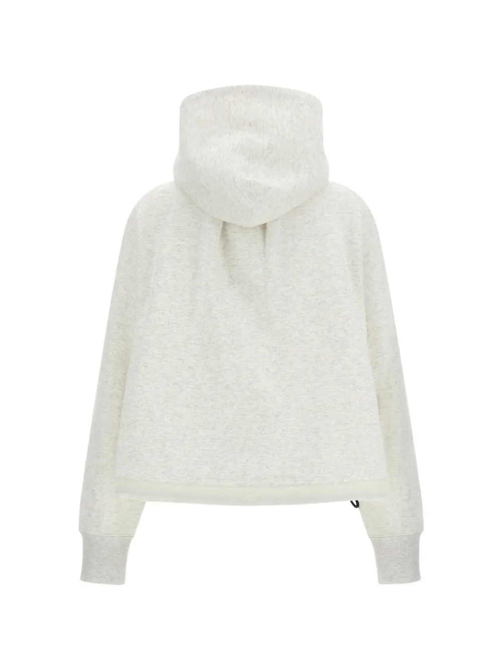 sacai Flared hoodie met rits Beige
