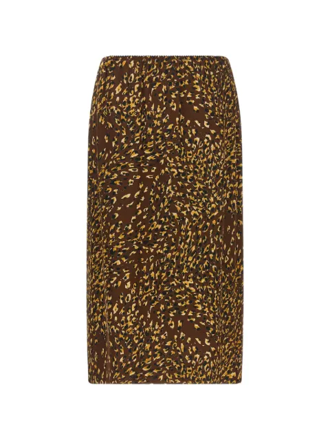 TWINSET animal-print midi skirt