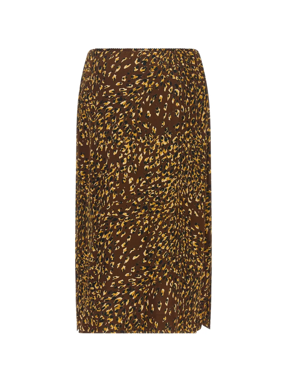 TWINSET Midi-rok met dierenprint Bruin