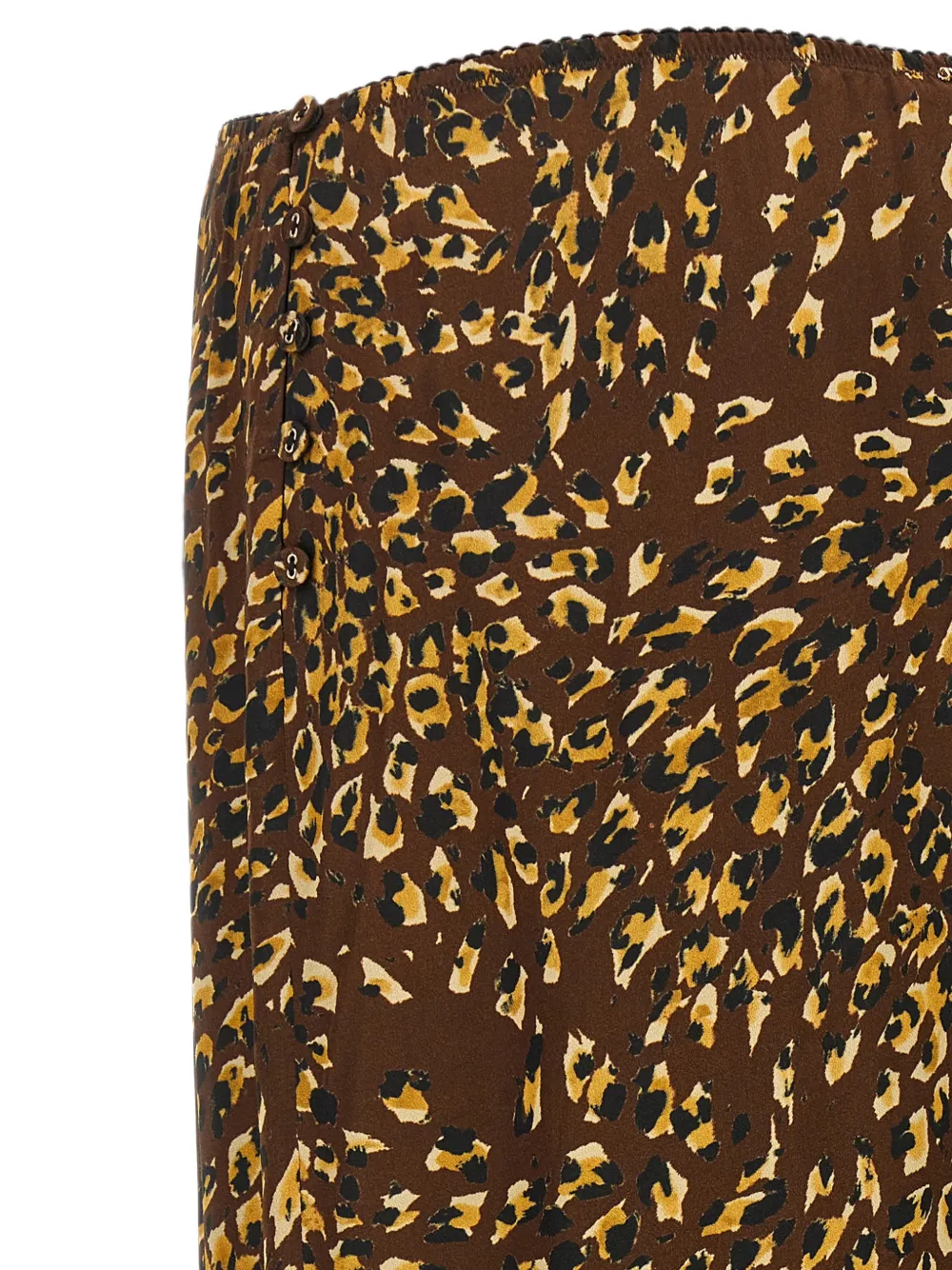 TWINSET Midi-rok met dierenprint Bruin