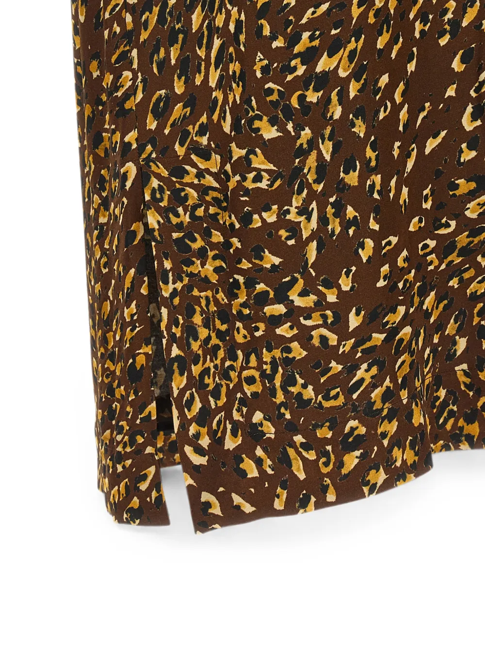 TWINSET Midi-rok met dierenprint Bruin