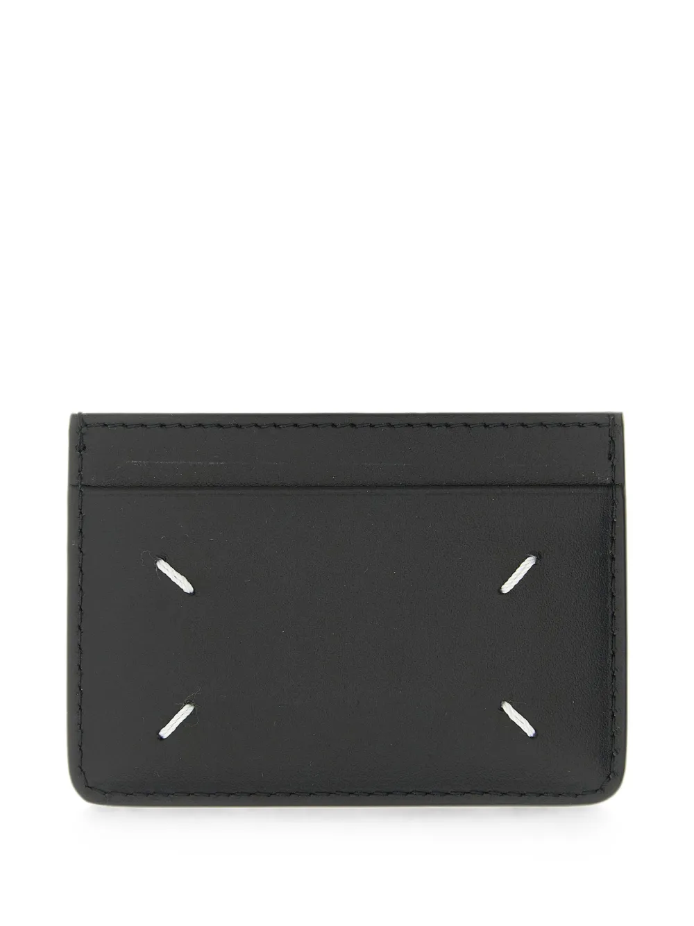 Maison Margiela Four Stitches calf leather cardholder - Nero