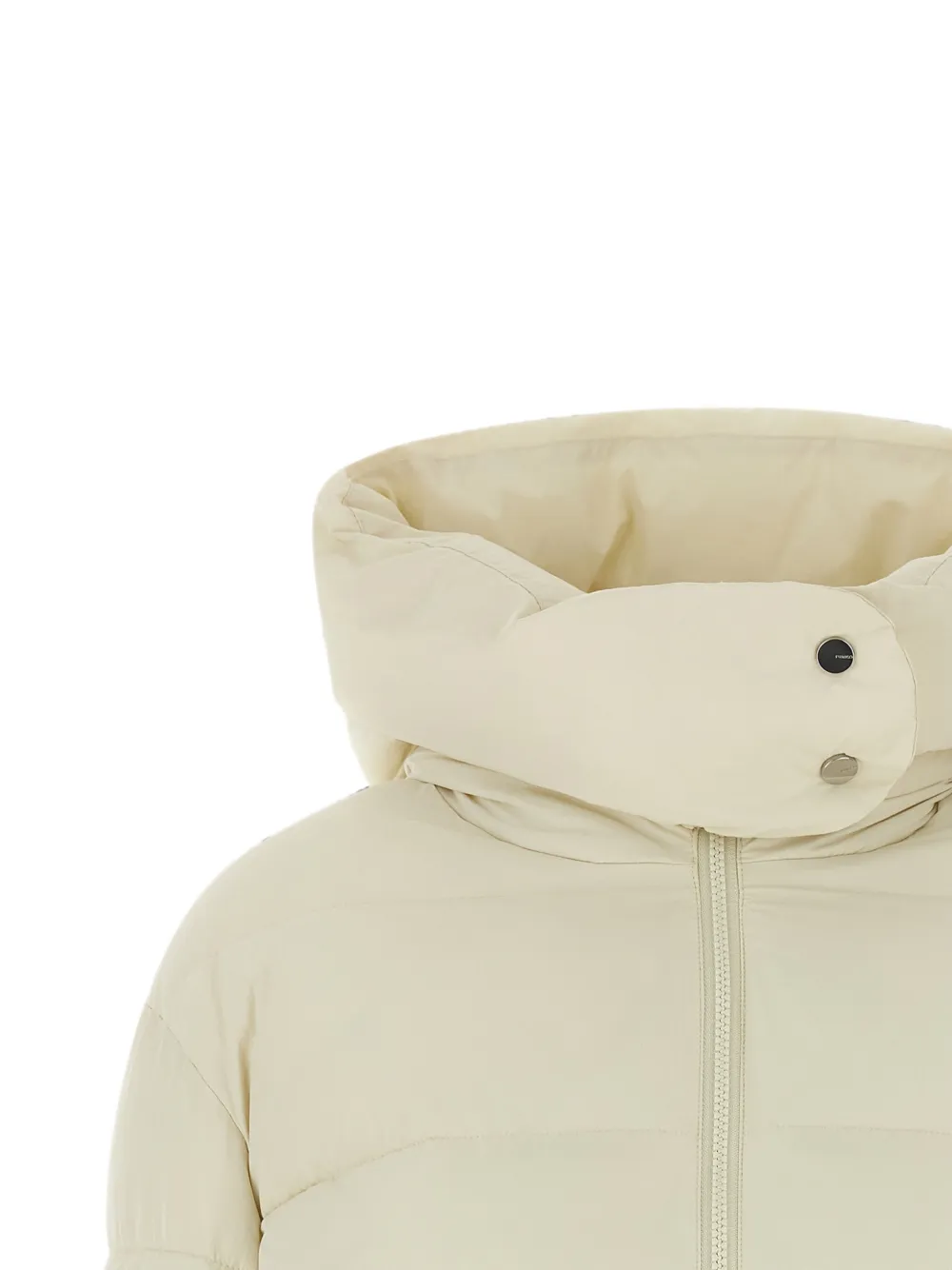 PINKO Love Birds gewatteerd jack met logo Beige