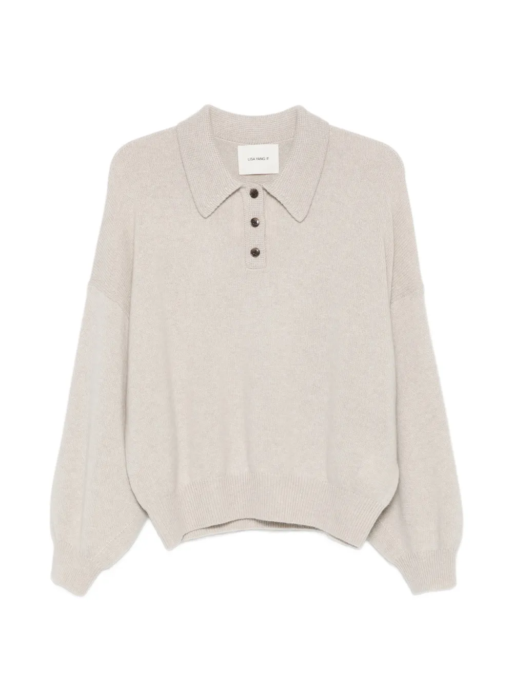 Lisa Yang Etta button-placket sweater - Neutrals