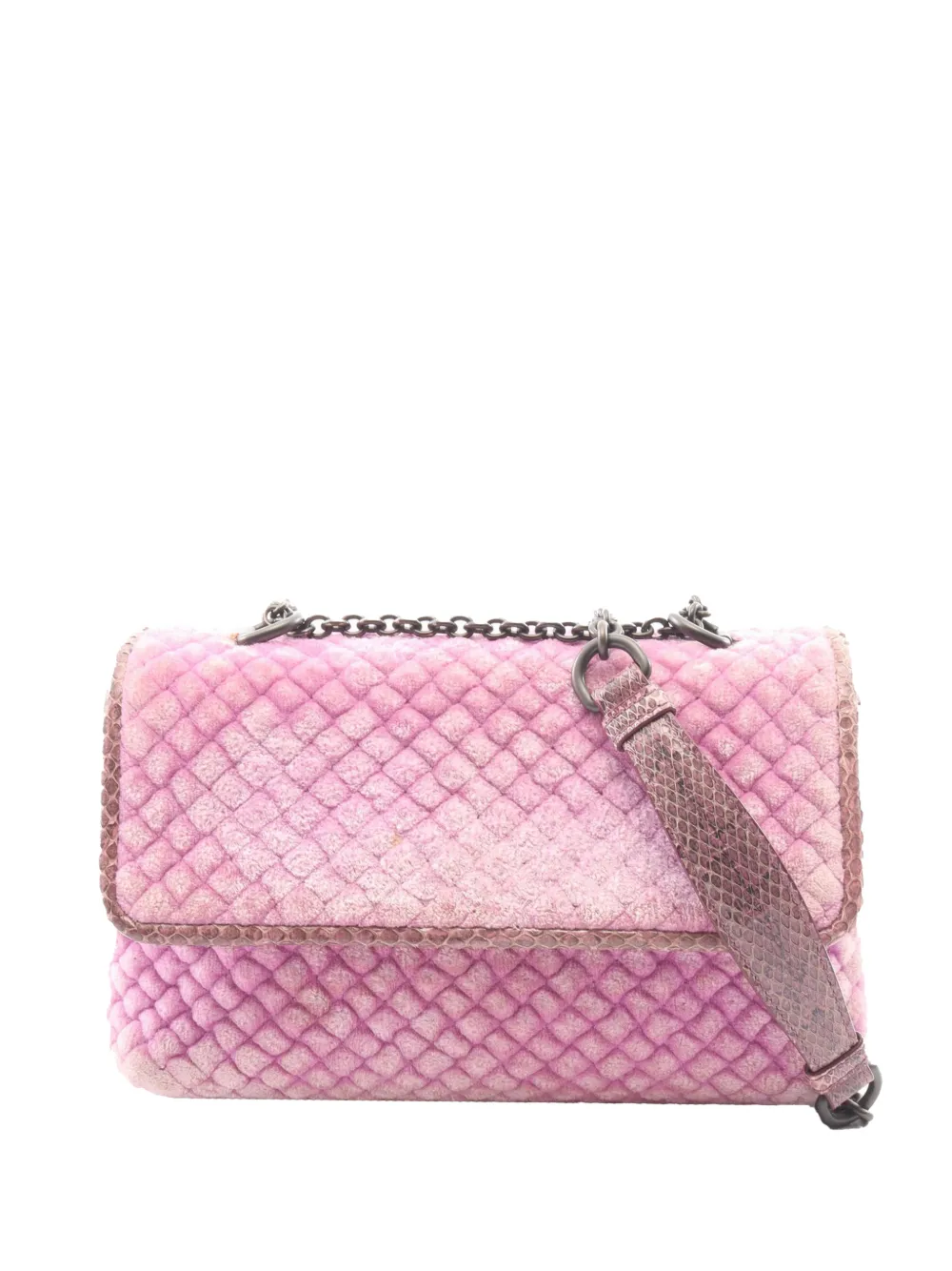 Bottega Veneta Pre-Owned 2012-2026 Baby Velvet Olimpia Bag crossbody bag - Violett