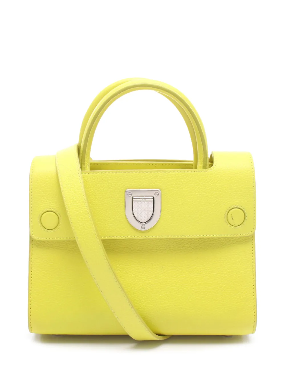 Christian Dior Pre-Owned 2010-2026 Medium Grained Calfskin Diorever satchel - Gelb