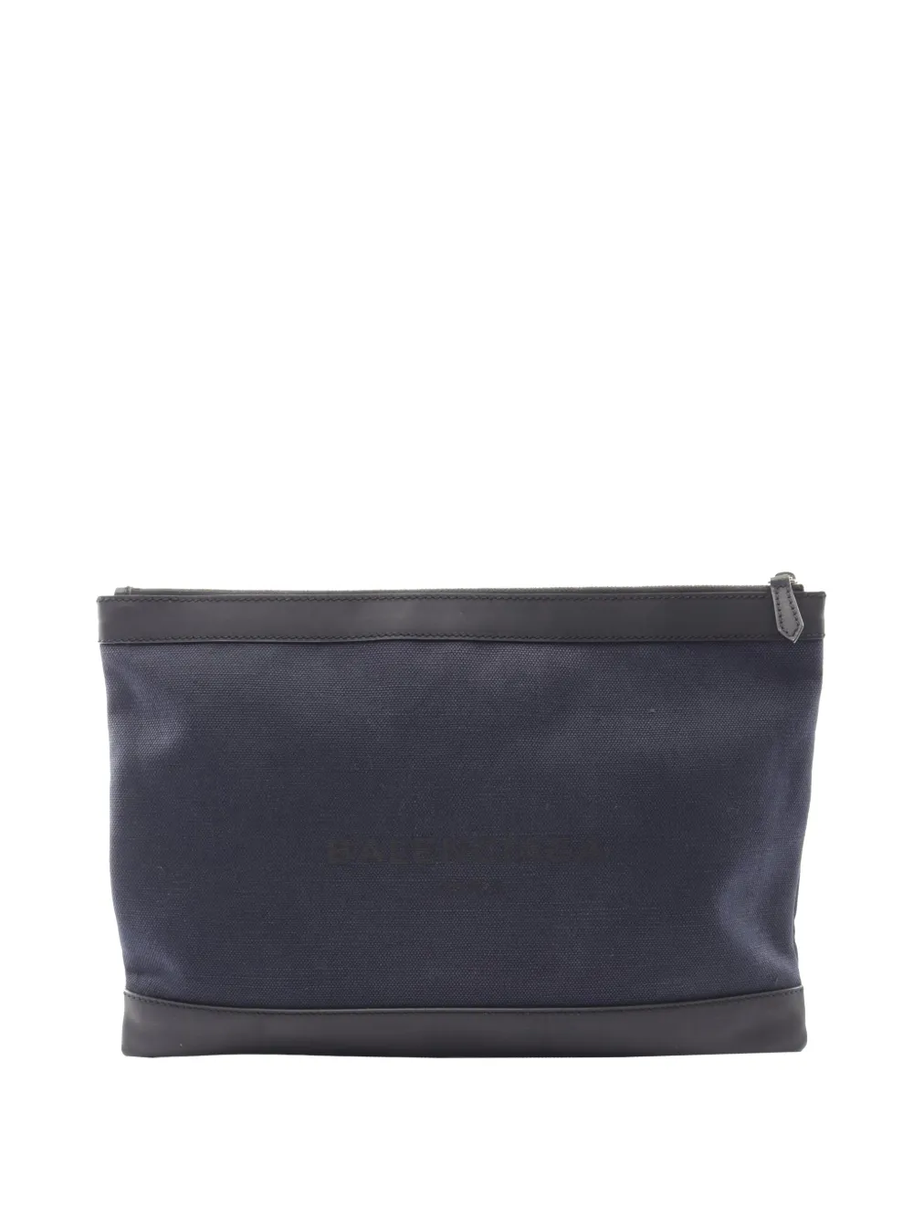 Balenciaga Pre-Owned 2000-2026 Canvas Navy Clip L clutch bag - Blau