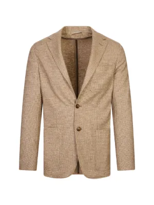 Giorgio Armani double-breasted Linen Jacket | Neutrals | FARFETCH AO